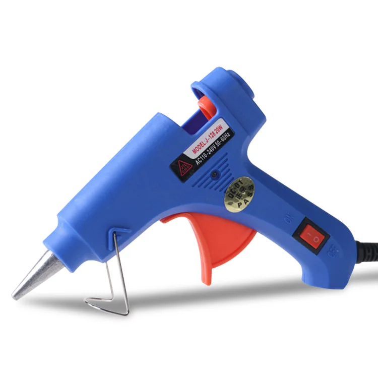 11mm DIY Grade Industrial Hot Glue Gun with Single Temperature 100W Hot Melt Electric Plastic Gun with Aluminum Nozzle