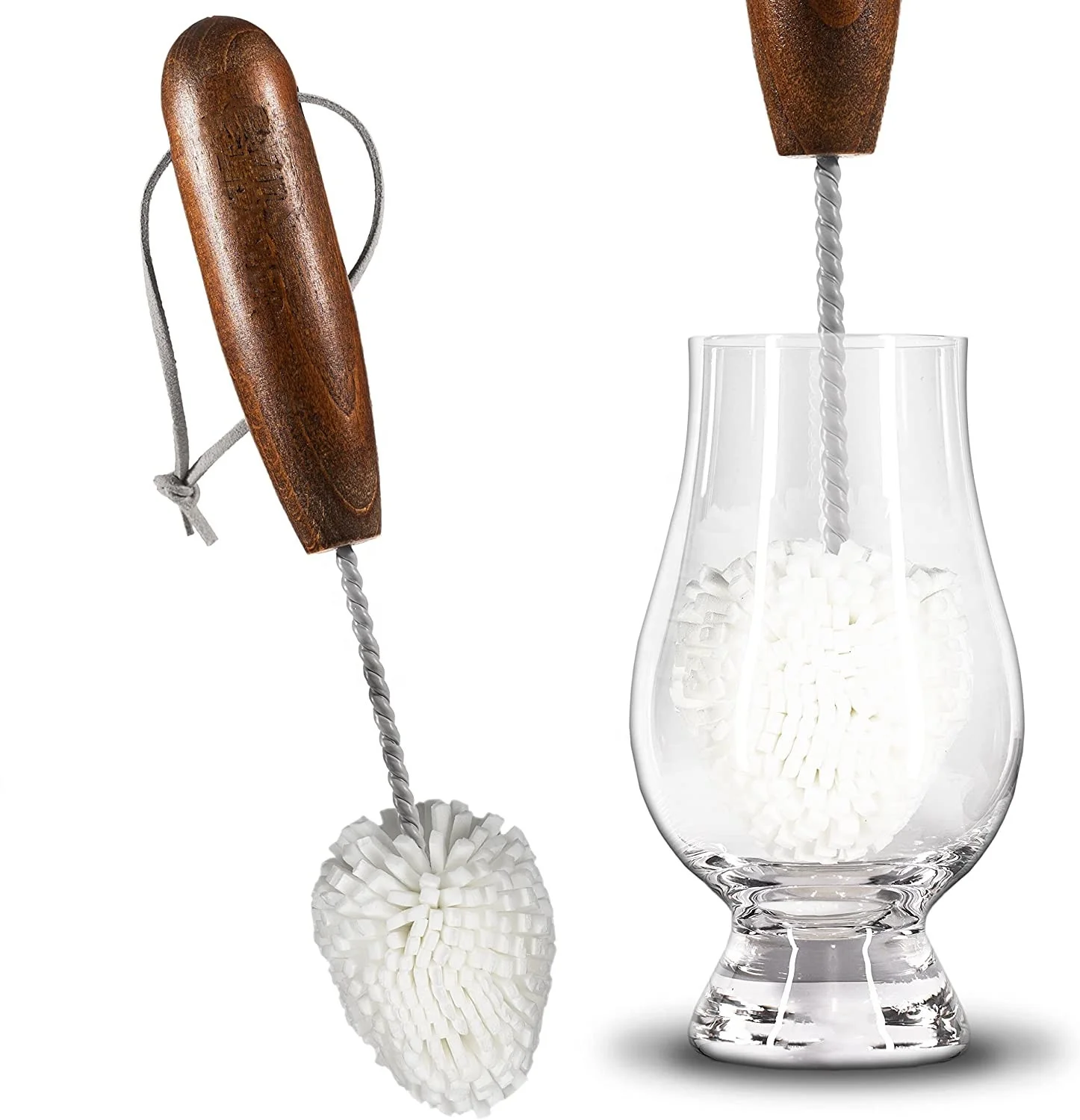 flexible Easy to use and to clean  Whiskey Tasting Glass Brush
