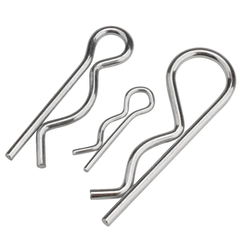 Wholesale High Quality 304 Stainless Steel Safety Split Clip B R Shape Spring Cotter Hitch Fuse Pins for Repairing Cars Trailer