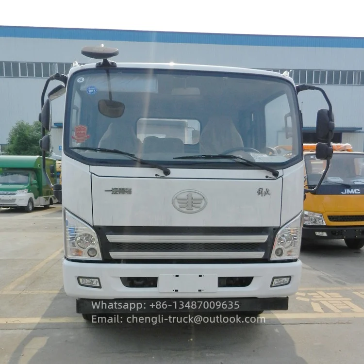 FAW TIGER VH tray wrecker 4 ton FAW flatbed tow truck for traffic block