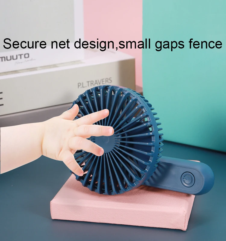 
Mini&Light hand fans customized logo mini usb charging adjustable angle handheld fan 