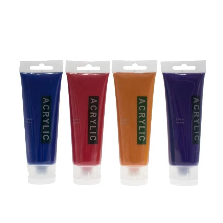 premium quality 75ml acrylic artist paint set for painting