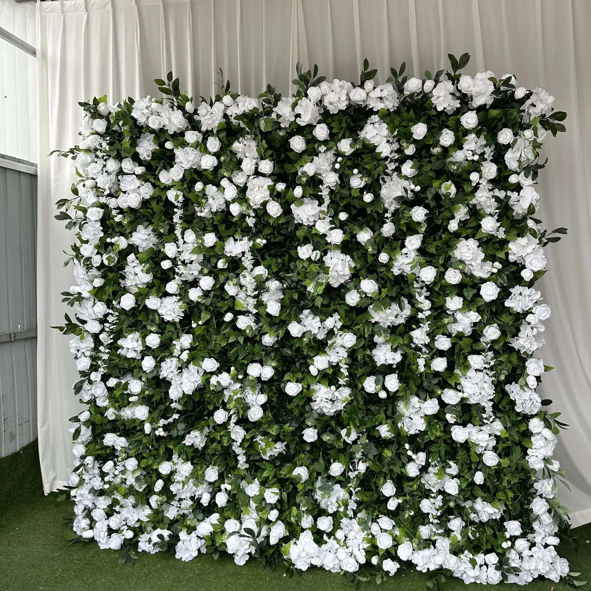 wall decoration cloth bottom background wall event party decorations wedding layout artificial rose flower wall for wedding