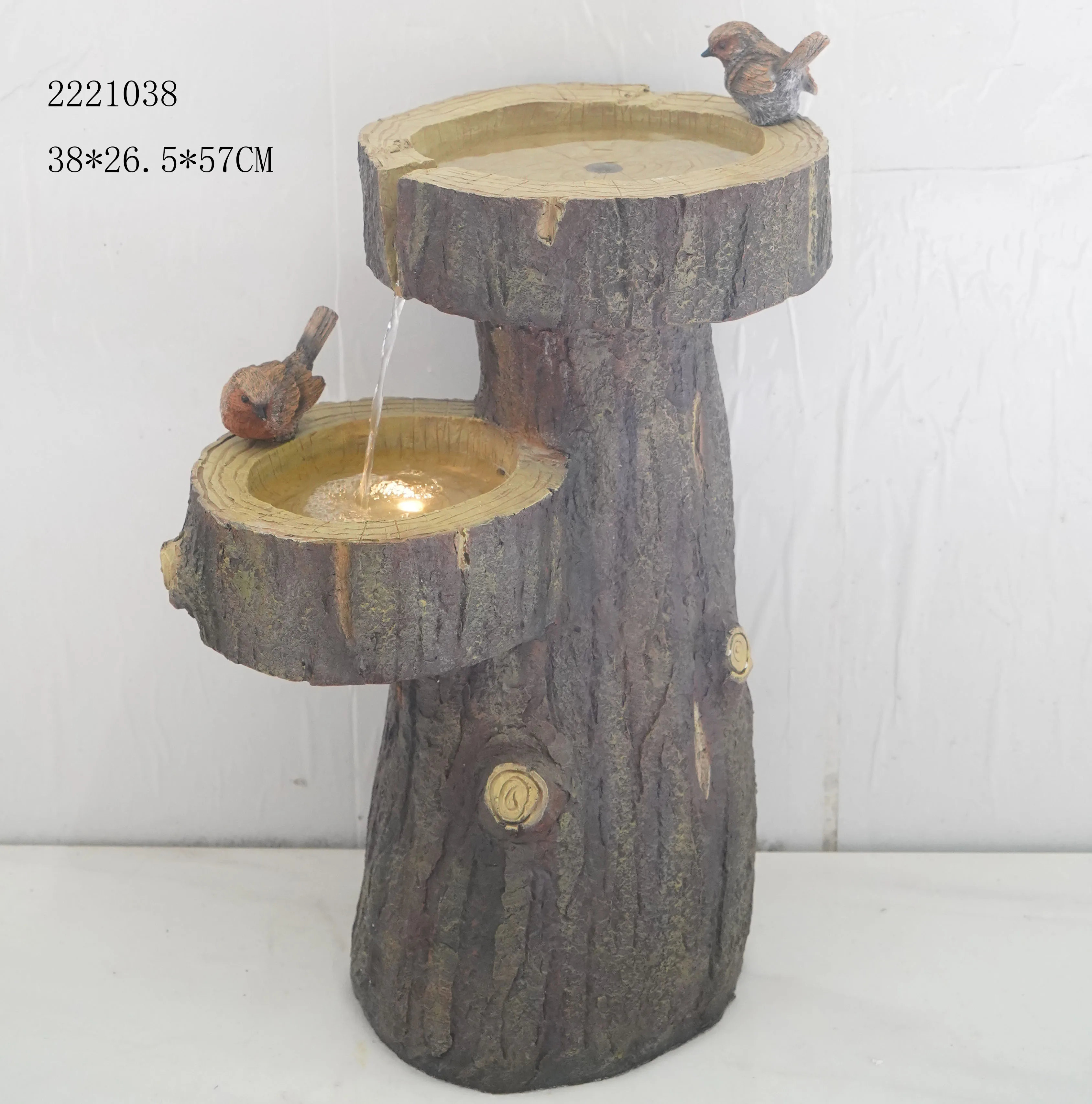 Resin Bear Garden Waterfall Drinking Water Sitting on Faucet; Garden Fountain Waterfalls; Waterfall For Garden