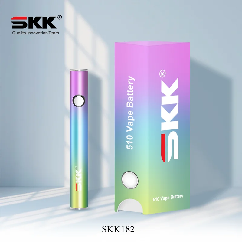 SKK 182 Hot selling 380 mah Vape pen battery newest rechargeable 510 thread vape battery