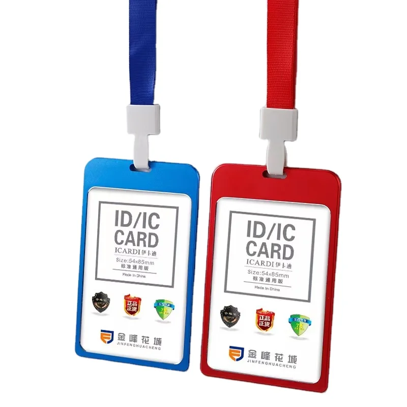 Высококачественный силиконовый держатель для удостоверения личности шнурок из полиэстера с держателем карт на