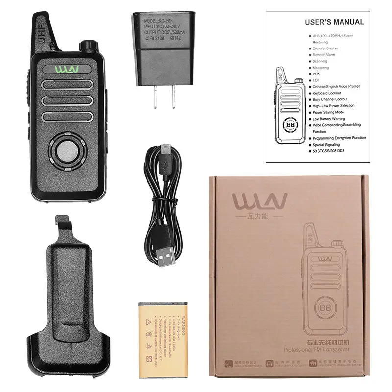 WLN KD-C1 PLUS Two Way Radio Transceiver Professional Walkie Talkie Handheld Waki Taki