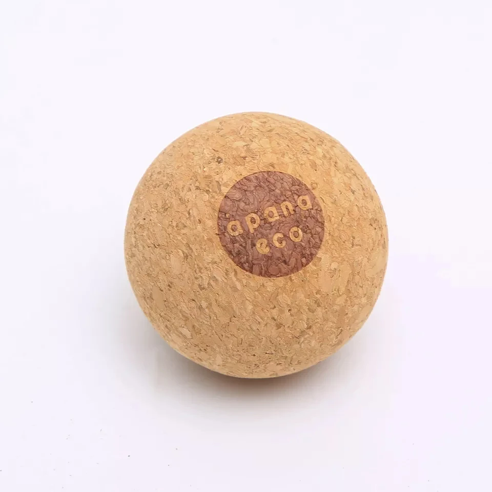 Wholesale Yoga Balance Ball Natural Sport Cork Foot Massage Ball for Yoga Exercises