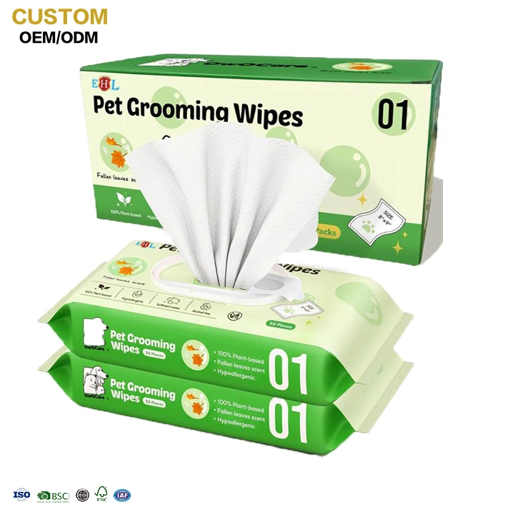80 штук в упаковке дезодорирующие гипоаллергенные салфетки для домашних животных с натуральным алоэ без ароматов очистки лица