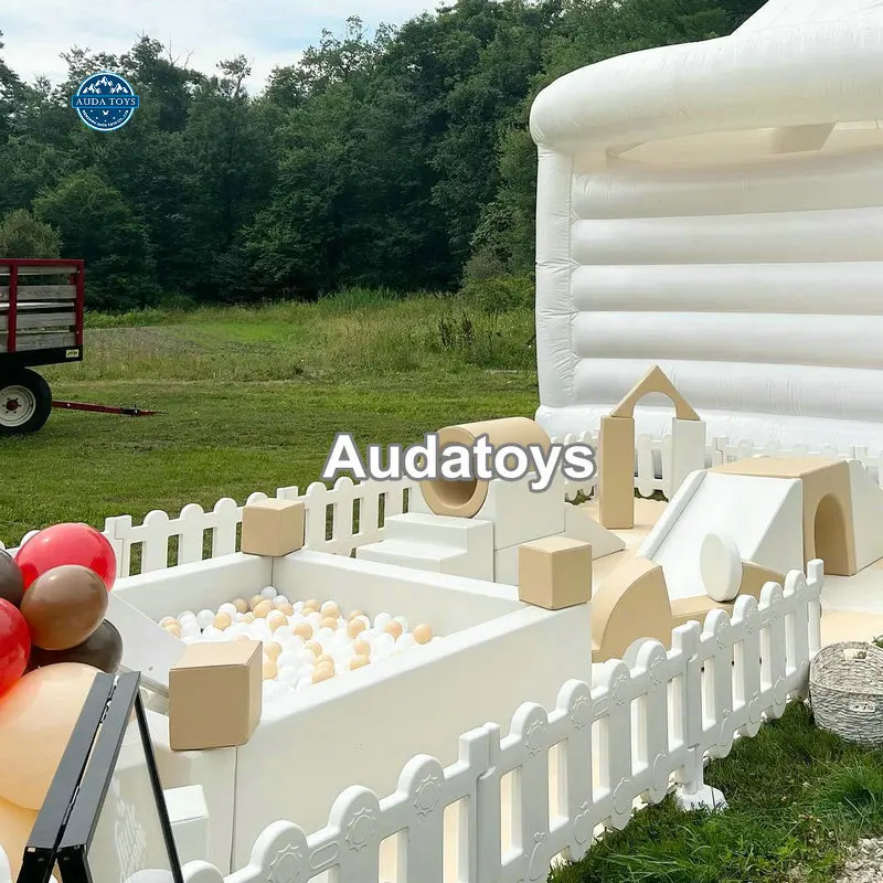 Natural and nude Kids Party Commercial Soft Play Equipment Package Set