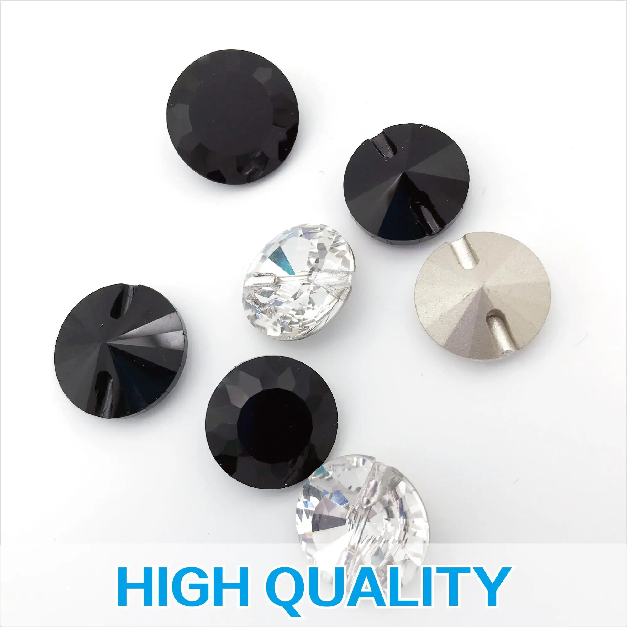 12mm rhinestone crystal diamond shaped buttons for sweater