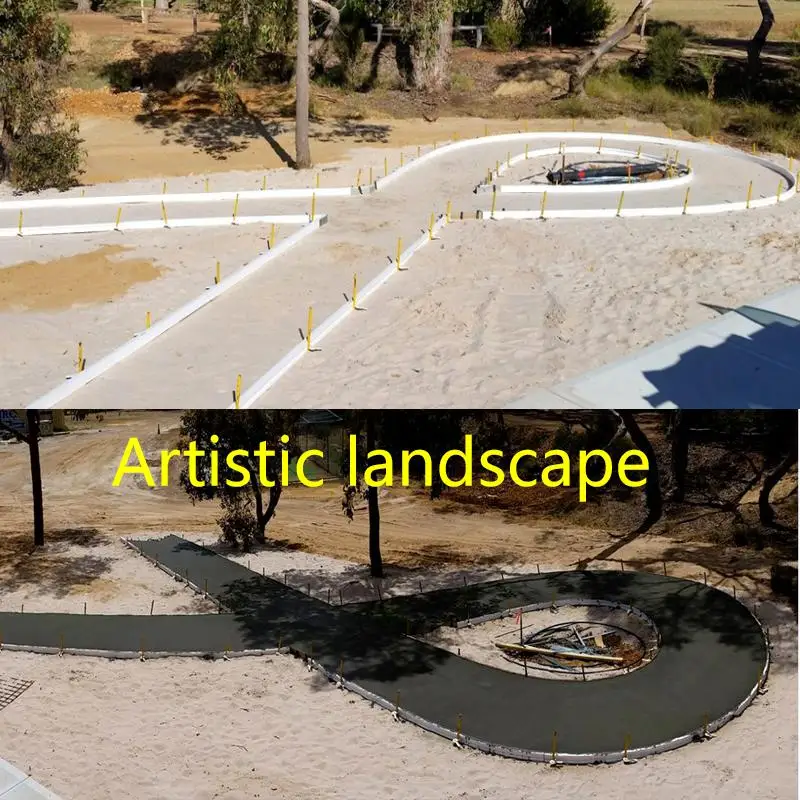 Reusable fast work pvc flexible plastic form concrete plastic stair formwork formwork board systems