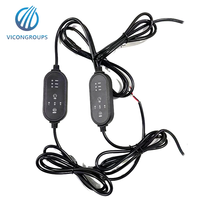 5V/12V/24V Level 3 Heating and Timer Switch USB DC Cable Switch