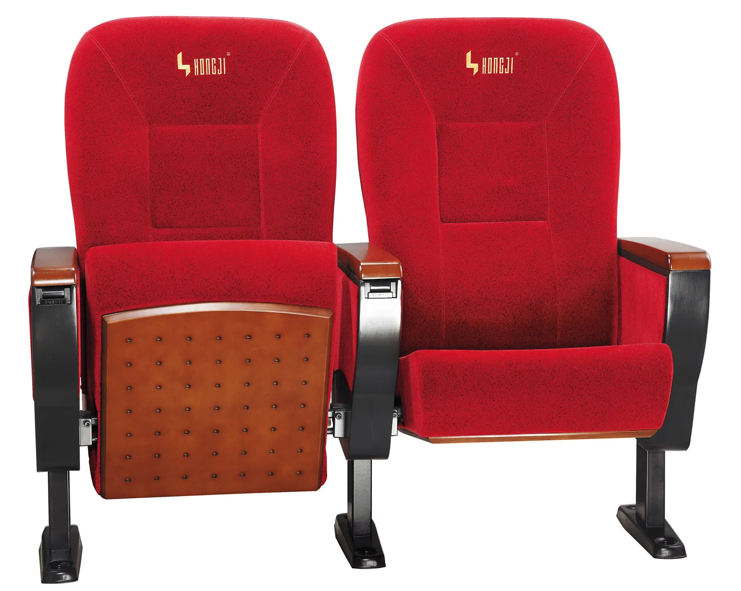 HONGJI Harvard Medical School auditorium seats with desk,High quality school classroom furniture for auditorium theater seating