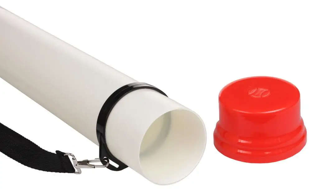 Portable tennis ball tube picker with 16 tennis ball The Practice Stick Ball Retriever