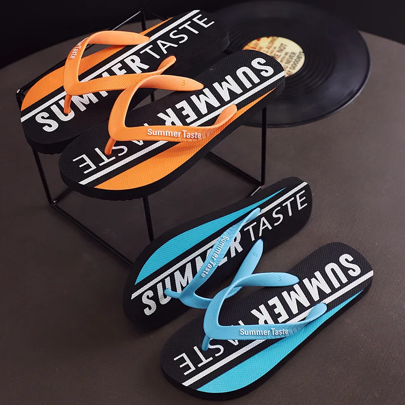 2024New fashion flip flops trendy beach shoes casual outdoor non-slip flip-flops