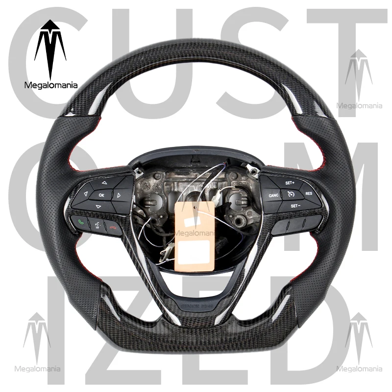 Fit For JEEP Wrangler JL Grand Cherokee SRT LED Carbon Fiber Steering Wheel