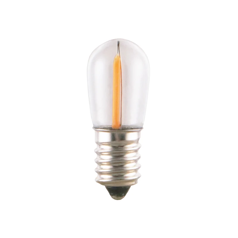 B18 LED Filament Papaya Bulb LED Cemetery Bulb E14 12V 14V 24V0.3W Export Italian window Display LED Bulb E14 Virus ottonata