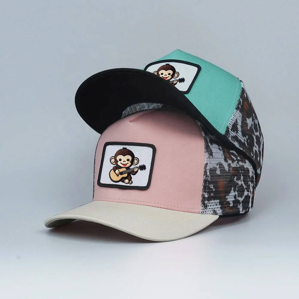 Multicolor Cotton Twill Mesh Gorras Embroidery Printed Patch Animal Cap Suede Tucker Hat velvet Baseball Cap