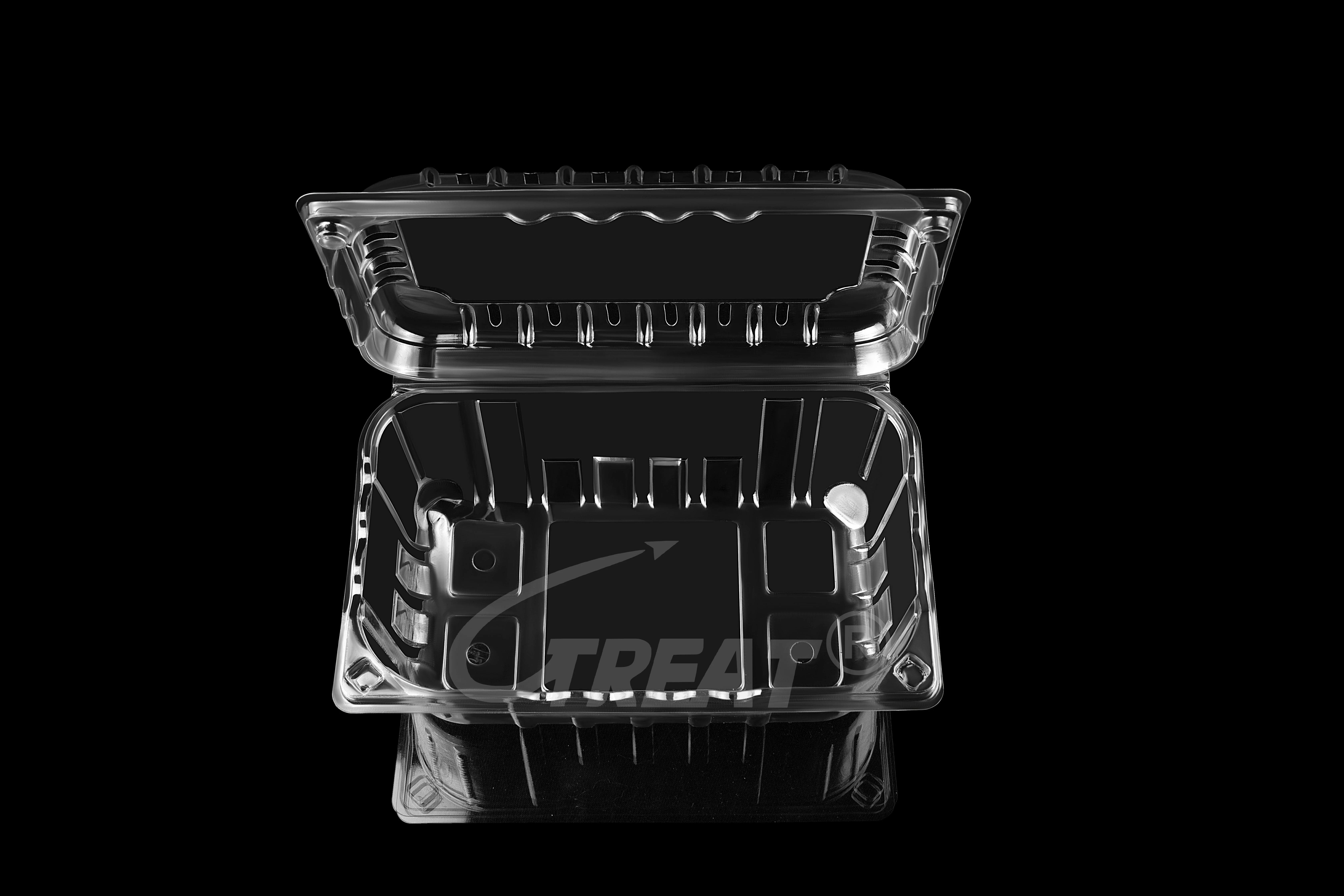 PET Plastic Fruit and Vegetable clamshell packaging Berries and Other Produce Storage container