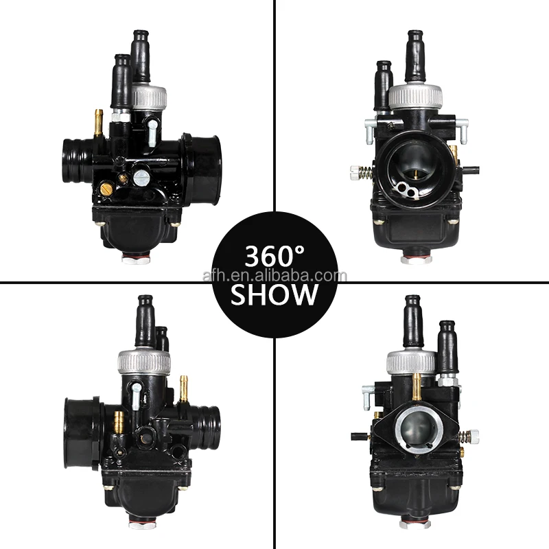 Black Carburetor DS Edition Dellorto Racing Motorcycle Carburetor PHBG 17 19 21 17mm 19mm 21mm Aluminum Alloy Motorcycle Moped