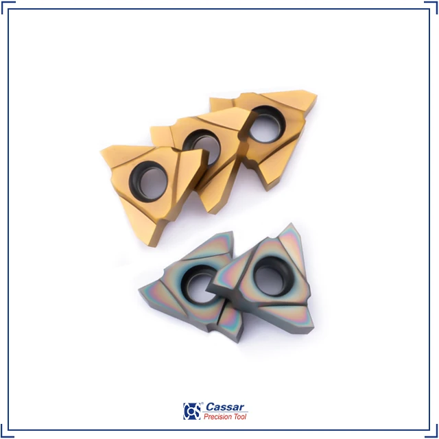 Cassar 22/27VIR 6/10/12TR 30 Degree Vertical Tungsten Carbide Cnc Lathe Machine Stainless Steels Cutter Tools