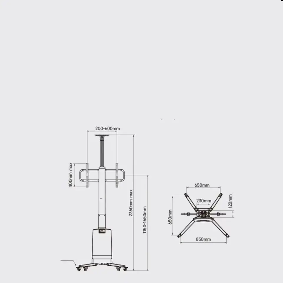 automatic tv lift mount drop down tv stand with led light 180 mounted floating