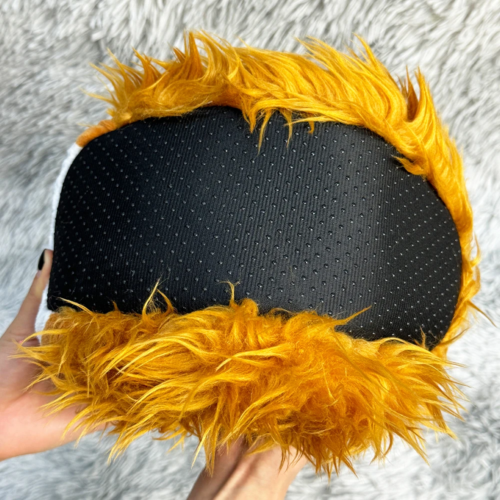 2024 Ned Indoor Highland Cow Plush Slippers Toy Animal Slippers Brown Custom Design Indoor Shoes