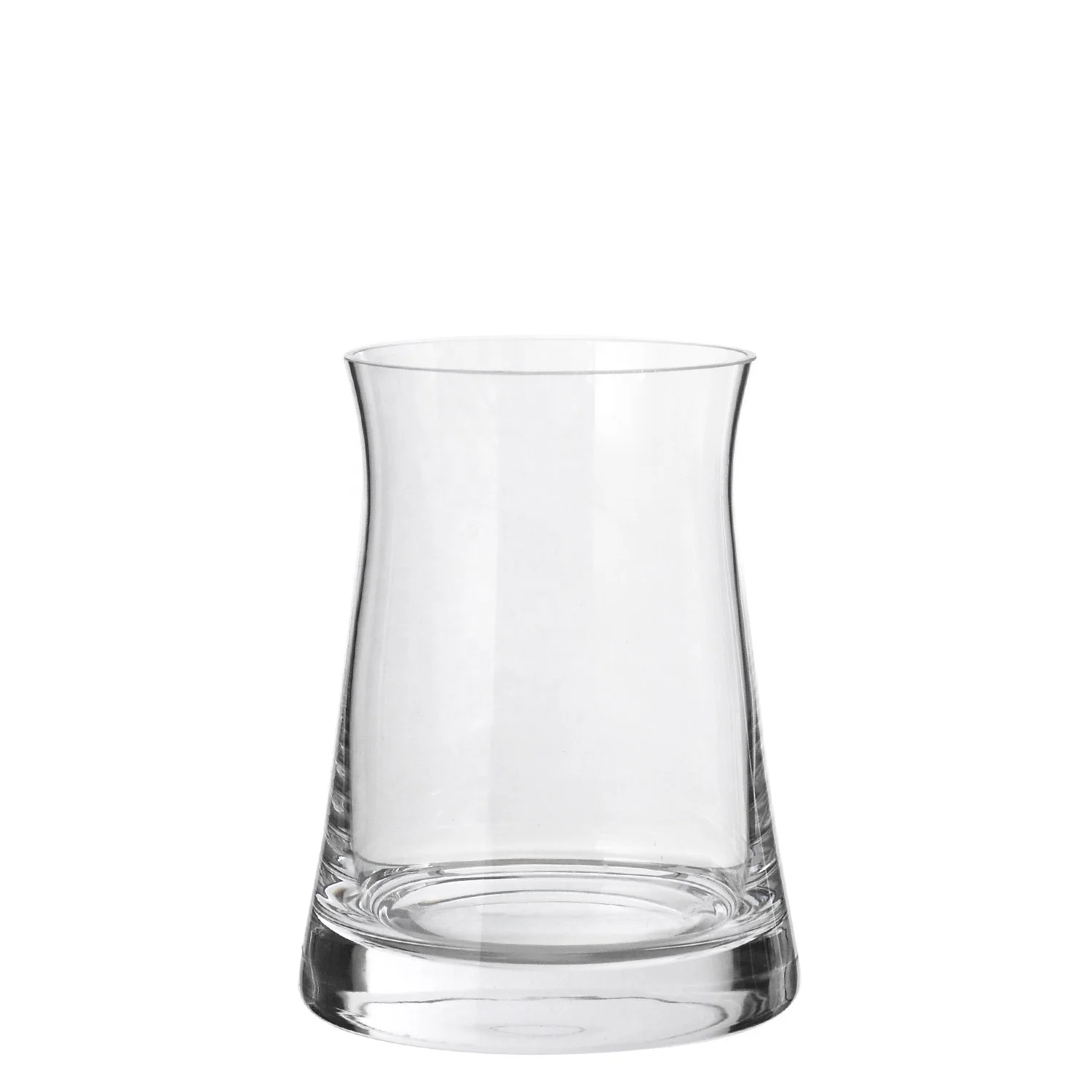 High quality Creative Home Decoration Crystal thick bottom heavy waist spirit shot Whiskey Glass Tabletop Flower Vase