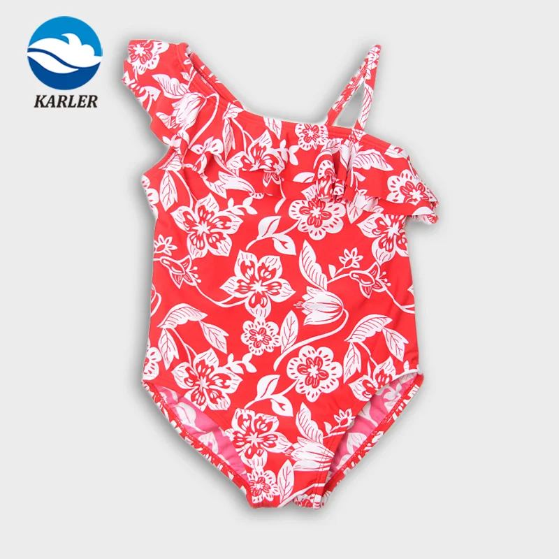 Anti-UV Floral Swimwear Bikini for Kids Girls Children