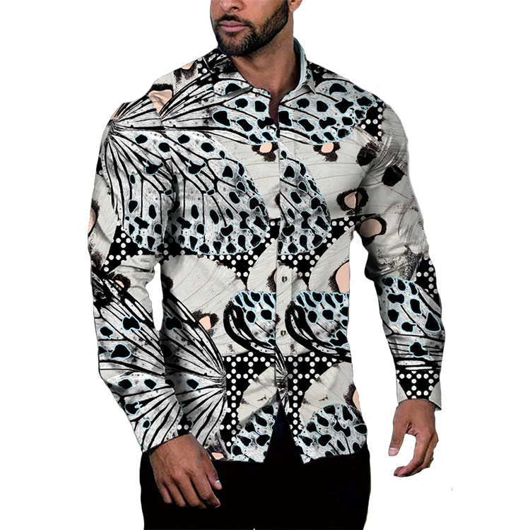 New design Anti-pilling printed shirts camisas arabes para hombres 3d print t shirt