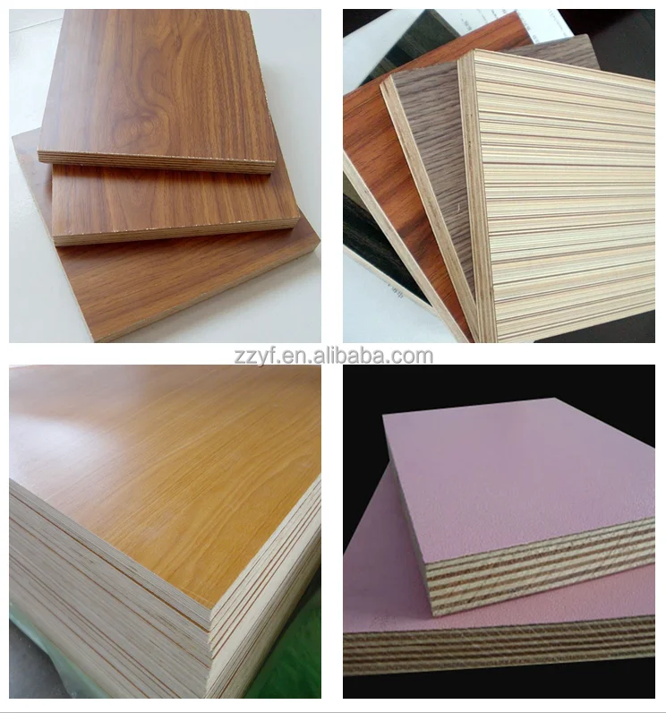 1220x2440x18mm Birch Plywood Laminated Plywood Melamine Plywood for Furniture