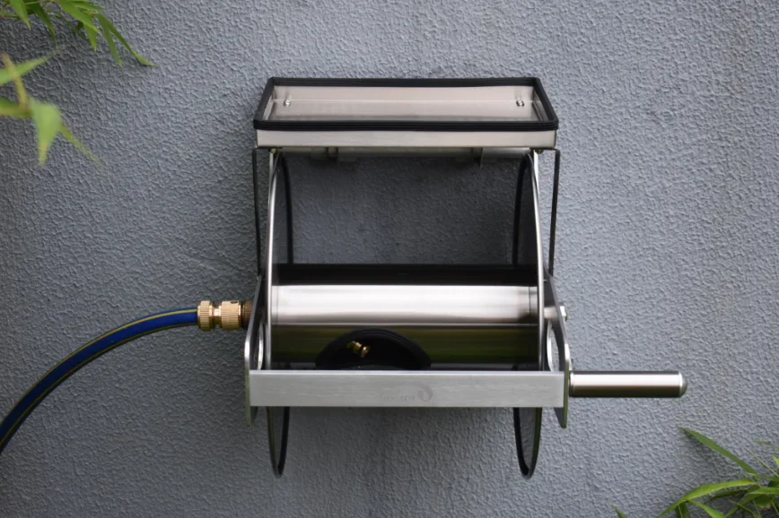 Online shopping multi-function wall mounted metal garden water portable hose reel cart