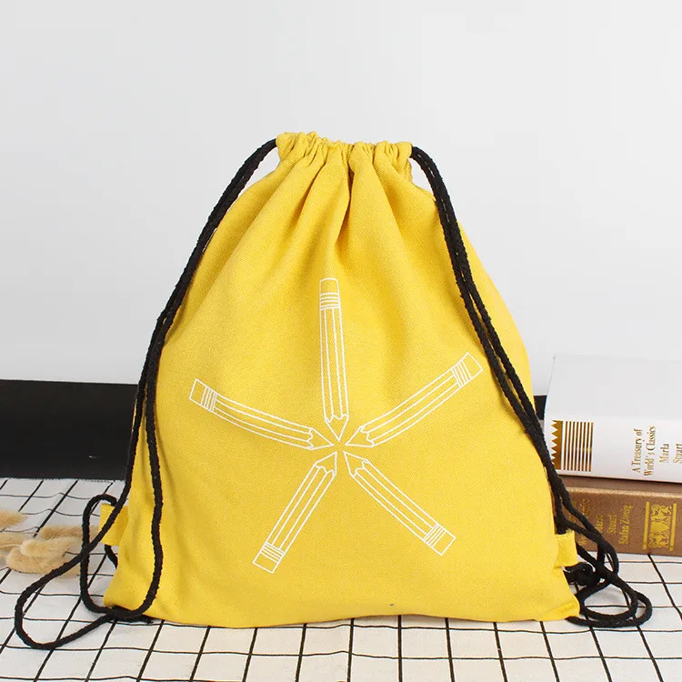 High Quality  210 Denier  polyester  large drawstring bag