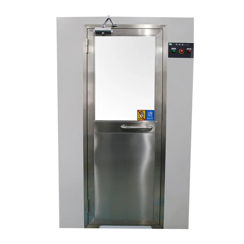 nozzle plate /inside door electronic lock/stainless steel outside door electronic lock Air Shower for hospital Clean Room using