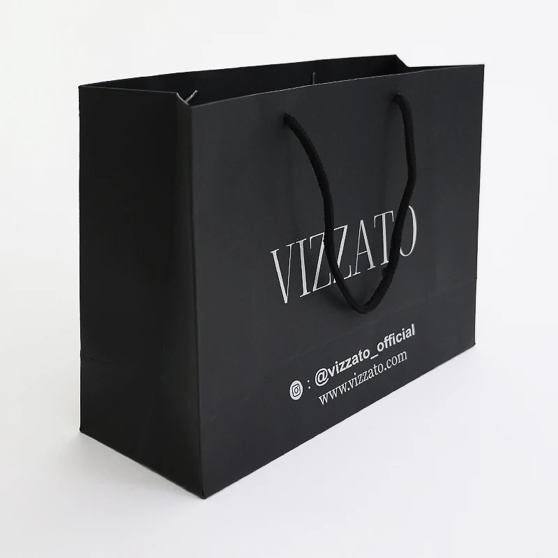 Matte Black Gift Bags, Premium Gift Bags with Handles for All Occasions