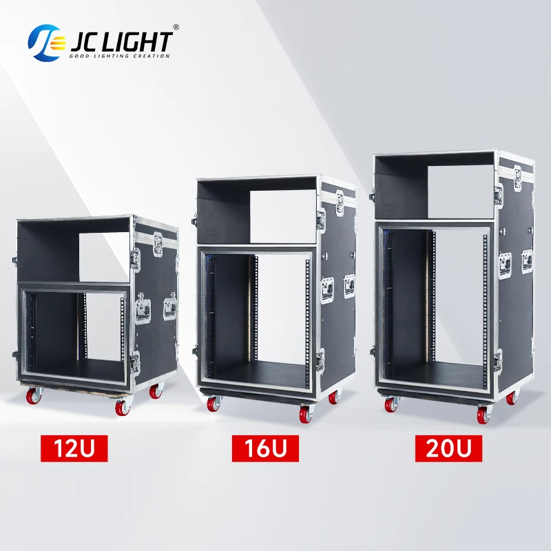 Стойка для борта 12U 16U 20U Противоударная усилительная стойка для студийной стойки для Dj Workstation Fight Case