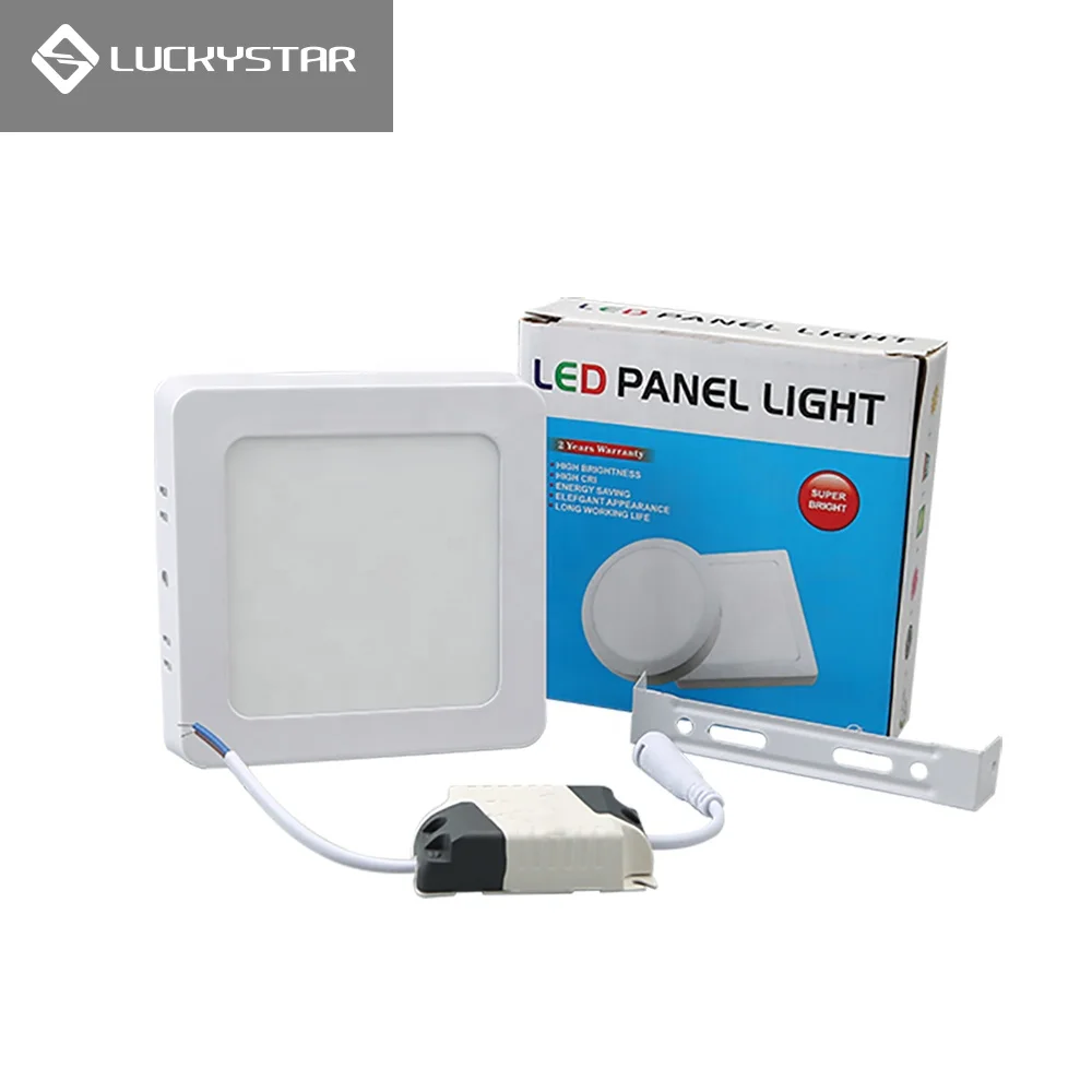 hot sales  square surface mounted 6W 170-265V Led ceiling aluminum composite panels light for living room