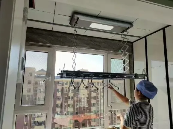 Ceiling Drying Rack Hanging Electric Clothes Dryer Rack for Small Balcony