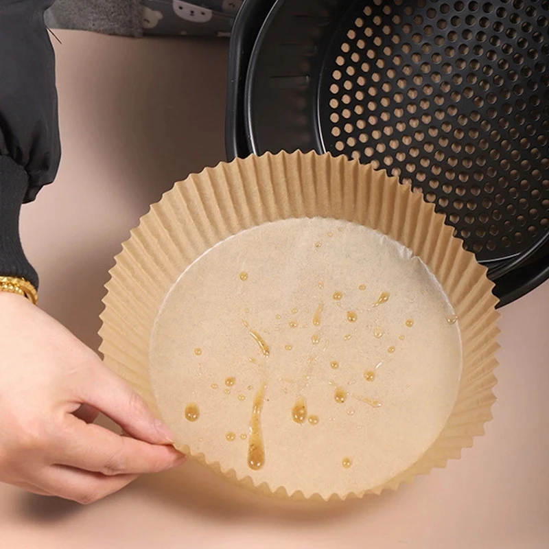 Air Fryer Disposable Paper Liner Non-stick aking Paper for Air Fryer Oil-proof / Water-proof Round