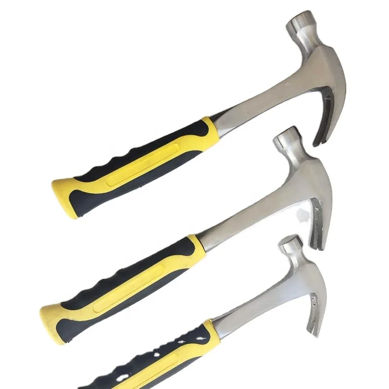 Magnetic roof axe wooden handle sheep horn hammer tent ground nail iron hammer life-saving tool