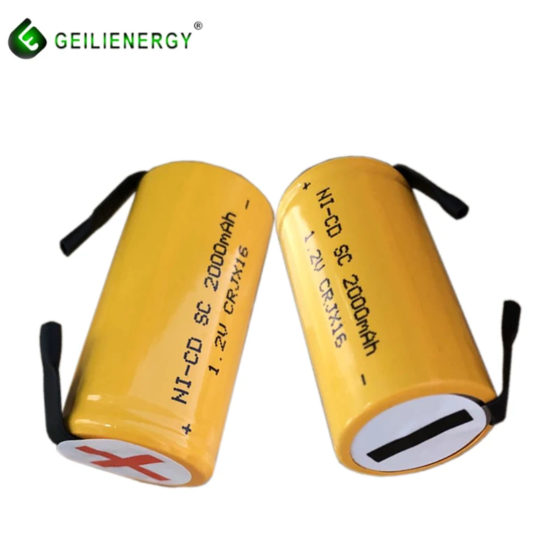  Никель-кадмиевый SC 2000mah 1 2 v 1300mah Ni-cd sc 1500mah перезаряжаемый