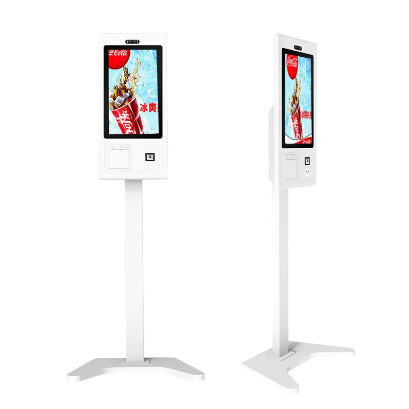 THLEE Card Scanning Self-service Payment Kiosk 21.5 Inch Ordering Kiosk with Printer Supermarket Mall Cashier Kiosk