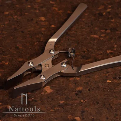 Leather Craft Flatten Pliers Straight Head Leather Edge Adjustment Press Pliers Clamp Side Snips Nipper for Leather Belt and Bag