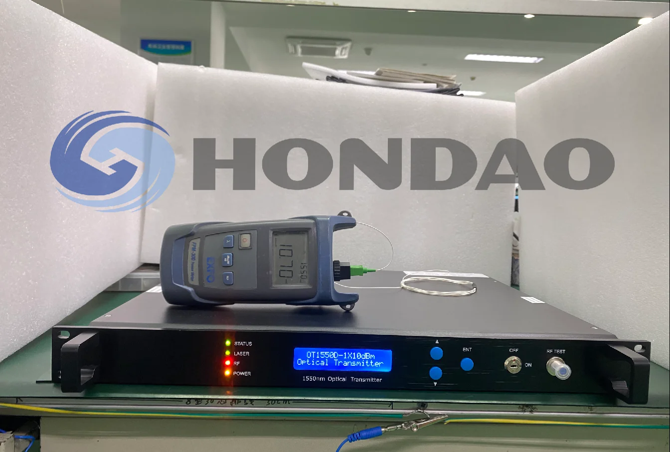 OT1500D CATV 1550nm Fiber Optical Transmitter with EDFA 20km Transmission Distance