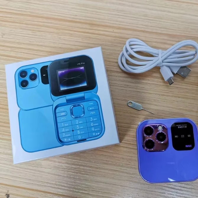 I16Pro клавиатура телефон GSM Dual SIM-карта 1 8 дюймов раскладушка с функцией телефона мини-телефон разблокировкой мобильных телефонов