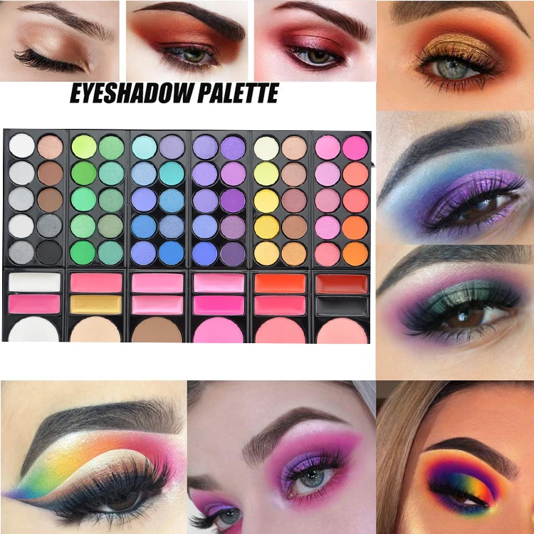 
2019 Eyeshadow Palette Makeup Set 60 Eyeshadow Palette Private Label With Custom Logo For 26mm Pans 