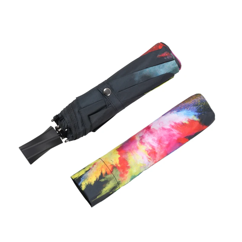 Ok зонтик мини компактный водонепроницаемый УФ-защита Купальный костюм из 3 складной зонтик для использования вне помещений пляжный зонтик