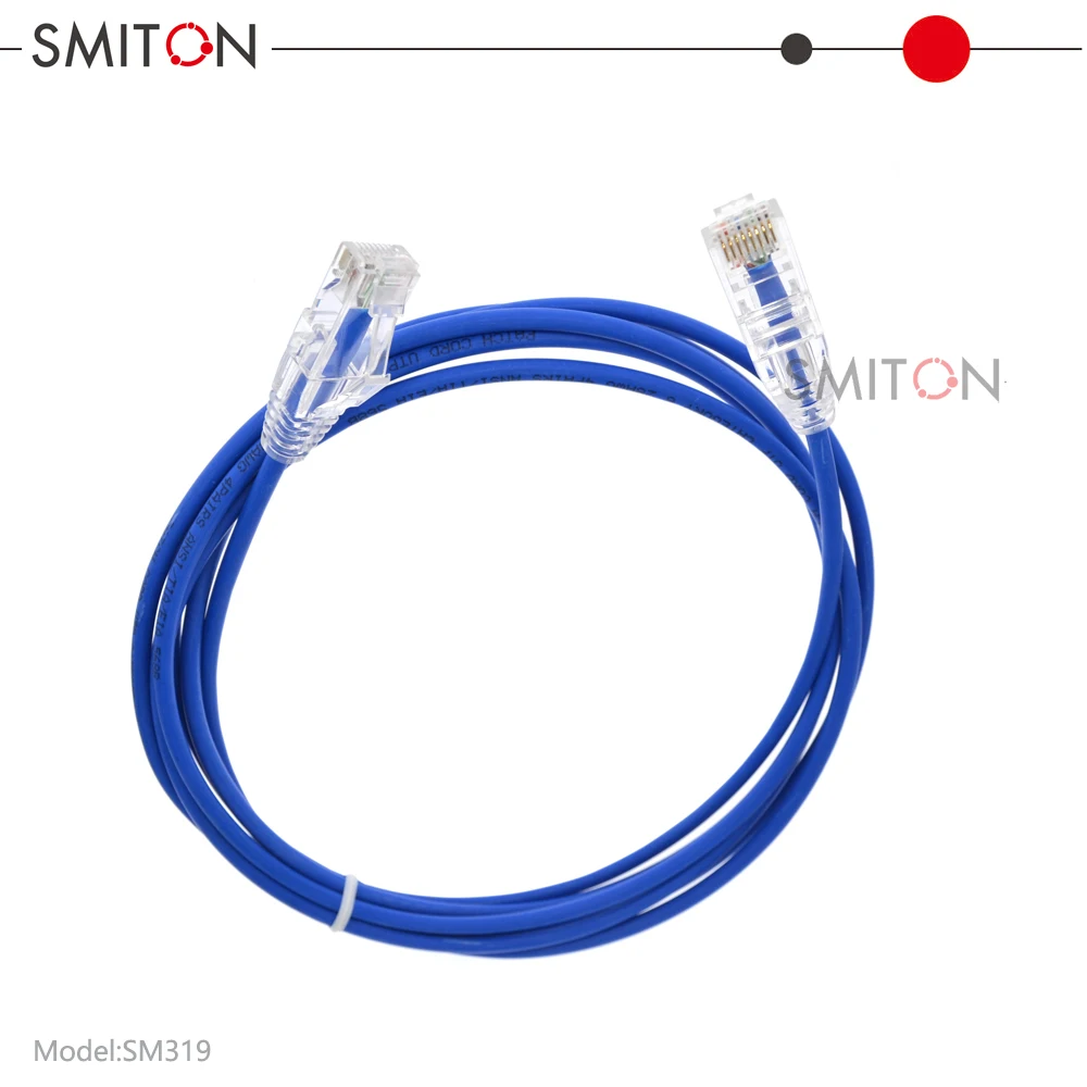 1m 3m 5m 10m 20m RJ45 UTP Cat6 Slim Patch Cord Copper