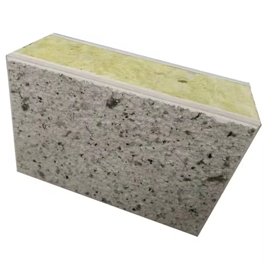 Made In China Superior Quality Rock Wool Decorative Plates Wall External Panel Heat Insulation Rock Wool Composite Board